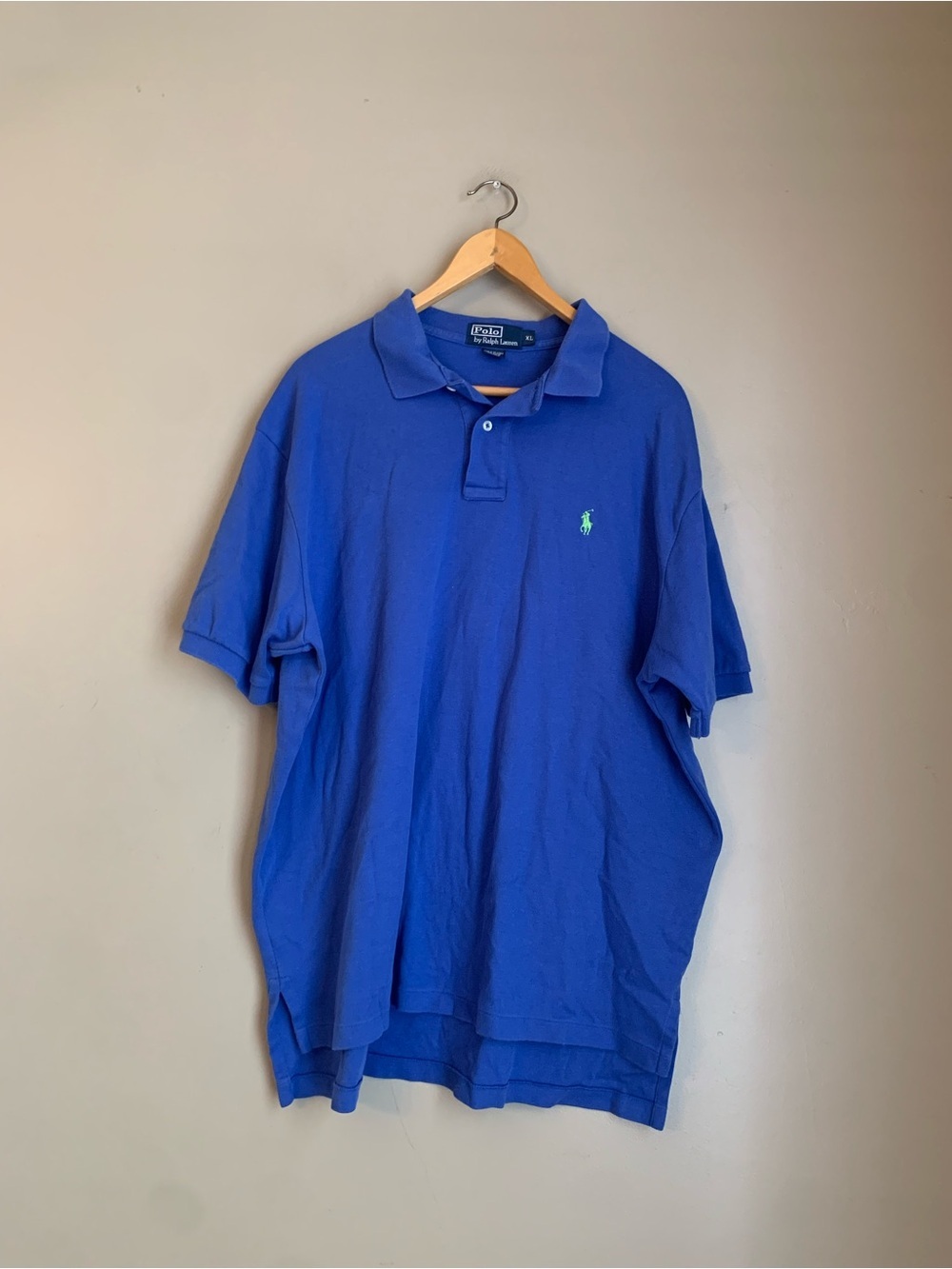 Polo Ralph Lauren Men's Blue Short Sleeve Polo/Golf Shirt Size XL Classic 90’s